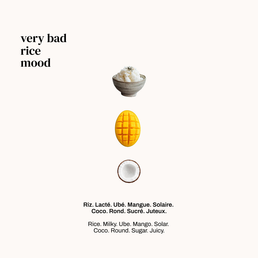 Riz, mangue et noix de coco, les ingrédients du parfum Very Bad Rice de Versatile Paris Bild